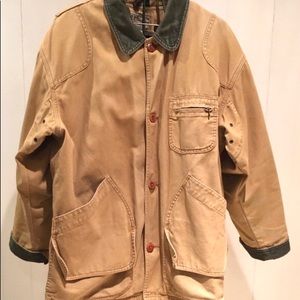 L.L.Bean Men’s Original Field Coat Whit Wool/Nylon Liner Large -Regular